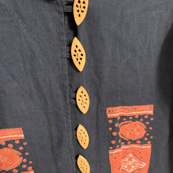 Vintage Shopping with Anthony Small Lightweight Tribal Cotton Jacket - Picture 6 of 7